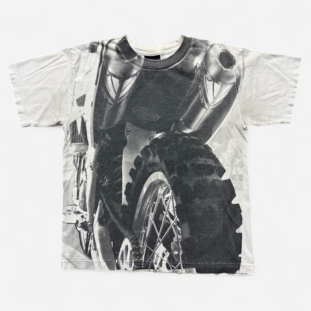 Vintage Y2K FMF Motorbike Motocross Dirt Bike Grunge T-Shirt Tee S
